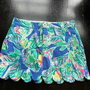 Lilly Pulitzer scalloped skort
